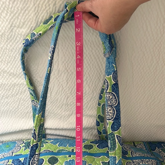 Vera Bradley extra large duffle bag blue green floral - Picture 9 of 16